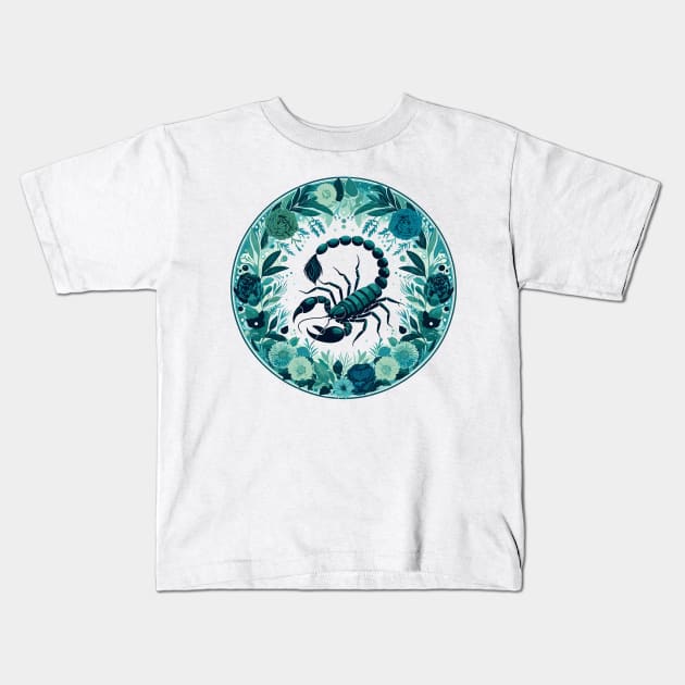 "Cosmic Seduction: Scorpio Spell"- Zodiac Horoscope Star Signs Kids T-Shirt by stickercuffs